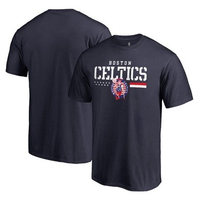 Men's Boston Celtics Navy Hoops For Troops T-Shirt