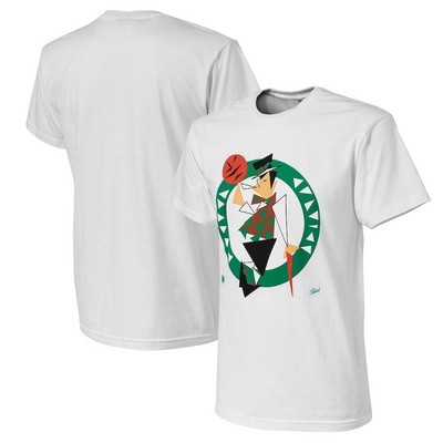 Men's Boston Celtics White NBA x Naturel No Caller ID T-Shirt