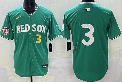Men's Boston Red Sox #3 Ceddanne Rafaela Green 2025 City Connect Limited Jersey