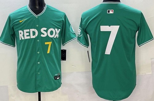 Men's Boston Red Sox #7 Masataka Yoshida Green 2025 City Connect Limited Jersey