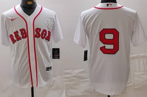 Men's Boston Red Sox #9 Ted Williams White Cool Base Jersey