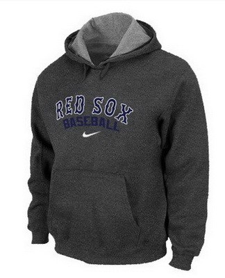Men's Boston Red Sox Dark Gray Printed Pullover Hoodie