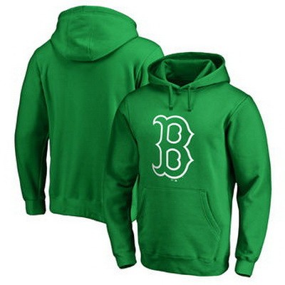 Men's Boston Red Sox Green Printed Pullover Hoodie