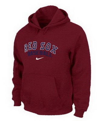 Men's Boston Red Sox Red Printed Pullover Hoodie