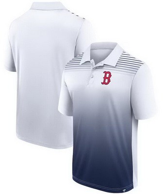 Men's Boston Red Sox White Navy Sandlot Game Polo