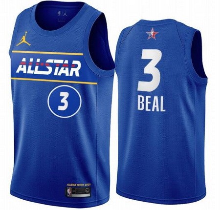 Men's Bradley Beal Blue 2021 All Star Hot Press Jersey