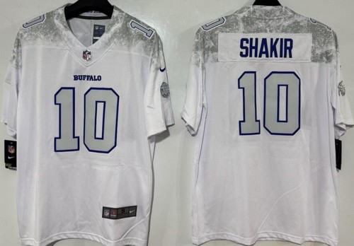 Men's Buffalo Bills #10 Khalil Shakir Limited White Rivalries Vapor Jersey