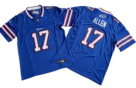 Men's Buffalo Bills #17 Josh Allen Limited Blue FUSE Vapor Jersey