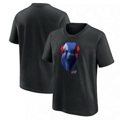 Men's Buffalo Bills Black 2024 Draft Illustrated T Shirt
