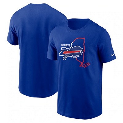 Men's Buffalo Bills Blue Billieve Local Essential T Shirt