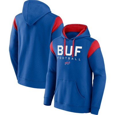 Men's Buffalo Bills Blue Call The Shot Pullover Hoodie