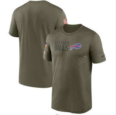Men's Buffalo Bills Olive 2022 Salute to Service Legend Team T Shirt