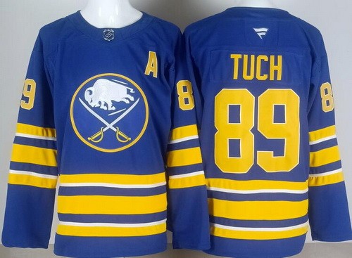 Men's Buffalo Sabres #89 Alex Tuch Blue Authentic Jersey