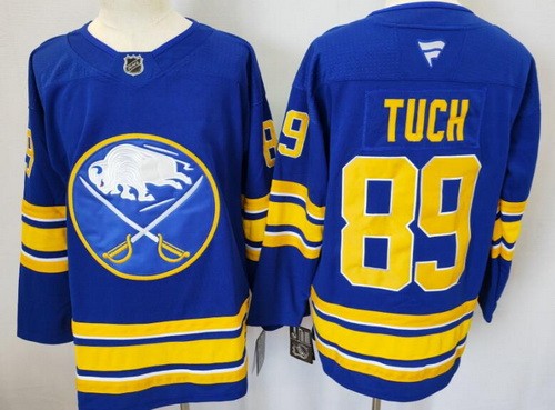 Men's Buffalo Sabres #89 Alex Tuch Blue Fanatics Authentic Jersey