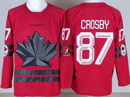 Men's Canada #87 Sidney Crosby Red 2026 Olympics Authentic Jersey