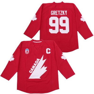 Men's Canada #99 Wayne Gretzky Red Hockey Jersey