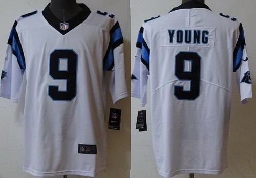 Men's Carolina Panthers #9 Bryce Young Limited White Vapor Jersey