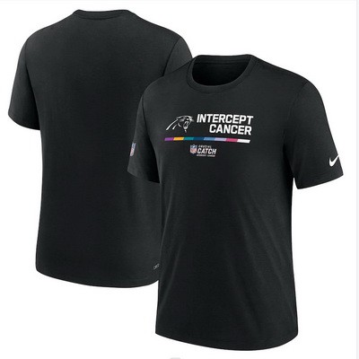 Men's Carolina Panthers Black 2022 Crucial Catch Performance T Shirt