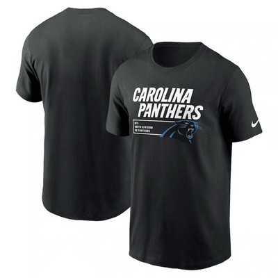 Men's Carolina Panthers Black Division Essential T Shirt