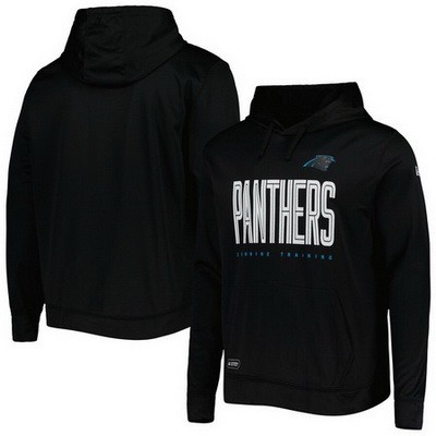 Men's Carolina Panthers Black Printed Pullover Hoodie 302656