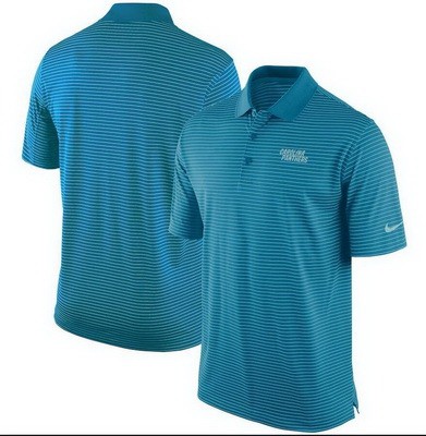 Men's Carolina Panthers Blue Sideline Lock Up Victory Performance Polo