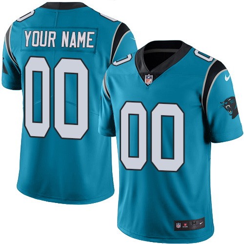 Men's Carolina Panthers Customized Limited Blue Vapor Untouchable Jersey
