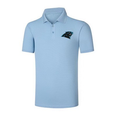 Men's Carolina Panthers Light Blue Eclipse Polo