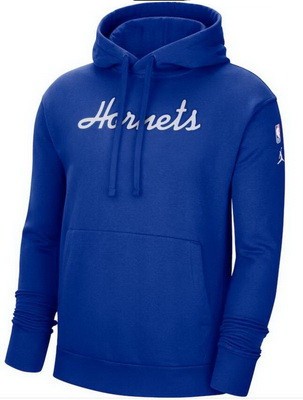 Men's Charlotte Hornets Royal 2021 City Edition Essential Logo Pullover Hoodie