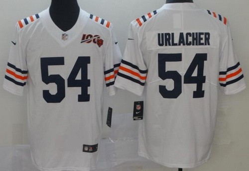 Men's Chicago Bears #54 Brian Urlacher Limited White Alternate 100th Season Vapor Untouchable Jersey