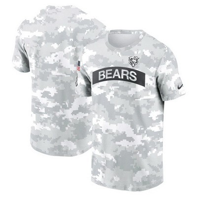 Men's Chicago Bears Arctic Camo 2024 Salute To Service Performance T Shirt
