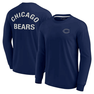 Men's Chicago Bears Gray Super Soft Long Sleeve T Shirt