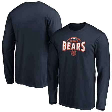 Men's Chicago Bears Navy Darius Rucker Long Sleeve T Shirt