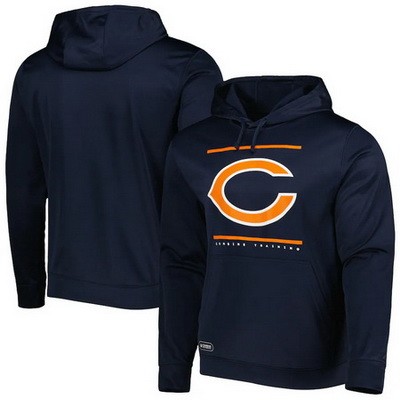 Men's Chicago Bears Navy Printed Pullover Hoodie 302561