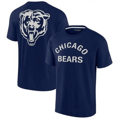 Men's Chicago Bears Navy Super Soft Short Sleeve T Shirt