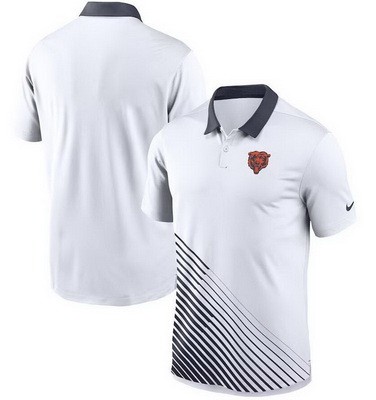 Men's Chicago Bears White Navy Vapor Performance Polo
