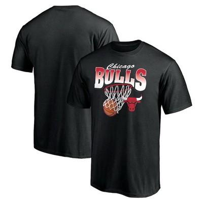 Men's Chicago Bulls Black Printed T-Shirt 206010