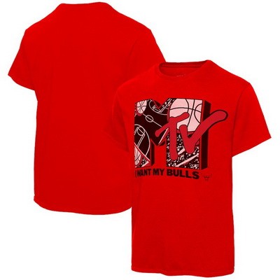 Men's Chicago Bulls Red Printed T-Shirt 206008