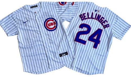 Men's Chicago Cubs #24 Cody Bellinger White Limited Jersey
