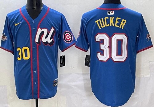 Men's Chicago Cubs #30 Kyle Tucker Blue 2025 All Star Limited Jersey