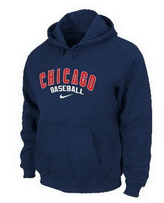 Men's Chicago Cubs Navy Blue Printed Pullover Hoodie