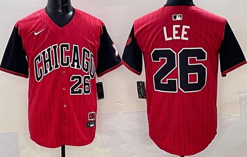 Men's Chicago White Sox #26 Korey Lee Red 2025 City Connect Limited Jersey