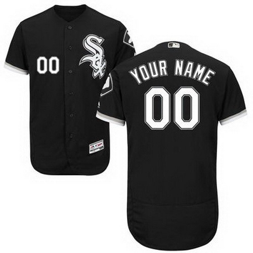 Men's Chicago White Sox Customized Black FlexBase Jersey