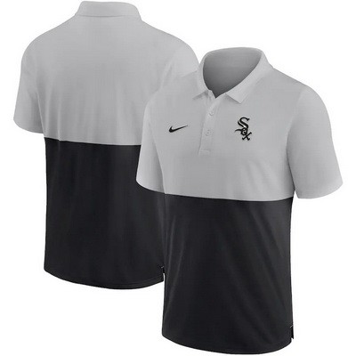 Men's Chicago White Sox Gray Black Patchwork Polo