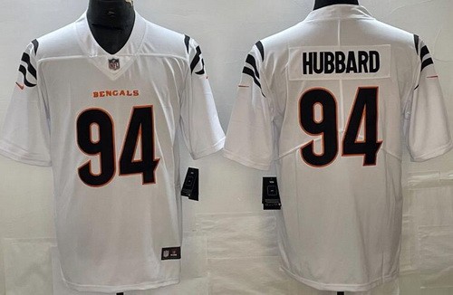 Men's Cincinnati Bengals #94 Sam Hubbard Limited White Vapor Jersey