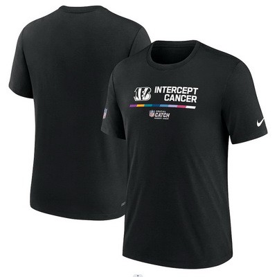 Men's Cincinnati Bengals Black 2022 Crucial Catch Performance T Shirt