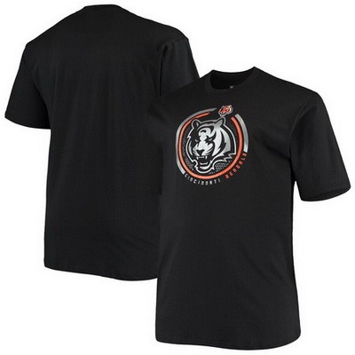 Men's Cincinnati Bengals Black Printed T Shirt 302249