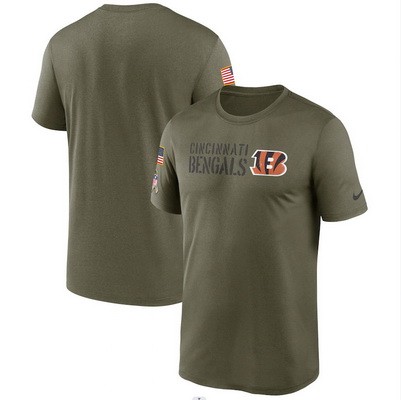 Men's Cincinnati Bengals Olive 2022 Salute to Service Legend Team T Shirt