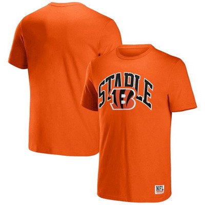 Men's Cincinnati Bengals Orange NFL x Staple Logo Lockup T Shirt