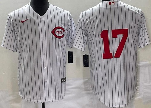 Men's Cincinnati Reds #17 Chris Sabo White 2022 Field of Dreams Cool Base Jersey