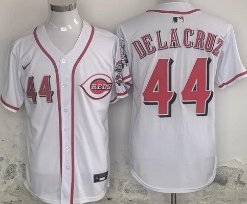 Men's Cincinnati Reds #44 Elly De La Cruz White Limited Jersey